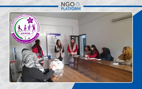 دورة التمريض وإسعافات أولية في مركز منظمة نودم للتأهيل والتنمية البشرية لذوي الإعاقة.