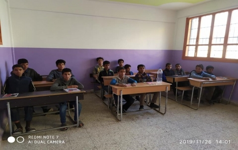افتتاح دورة محو الأمية