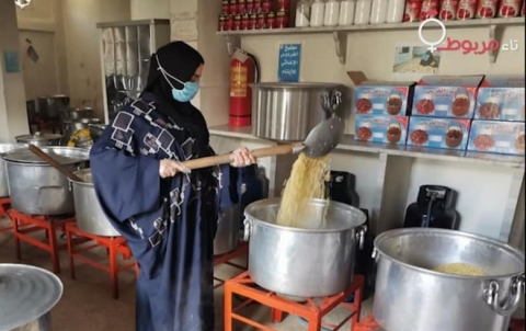 مشاركة مؤسسة تاء مربوطة في العمل مع مطبخ الفردوس الاغاثي في رقة 