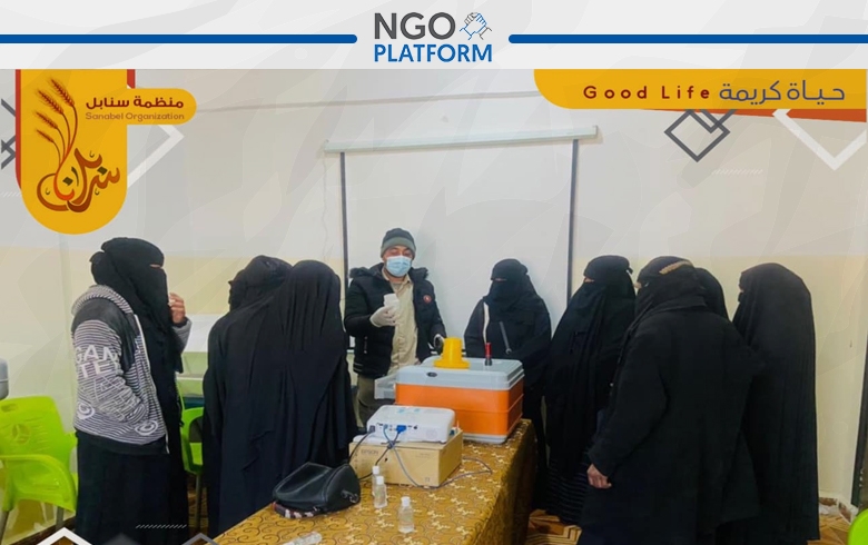 جلسات تدريب المستفيدات ضمن مشروع