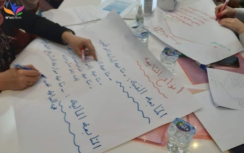 قامت #منظمة White hope بتنظيم دورة تدريبية عن #المراقبة_تقييم في #المنظمات الغير ربحية ضمن مبادرة