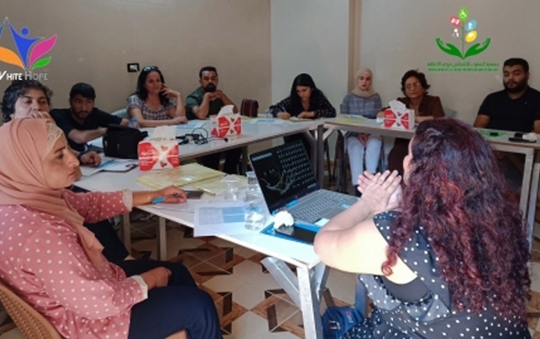 White Hope organization In cooperation with Al Sufara'a Association implemented a dialogue session on the integration of people with disabilities into civil work in the northern and eastern region of Syria.